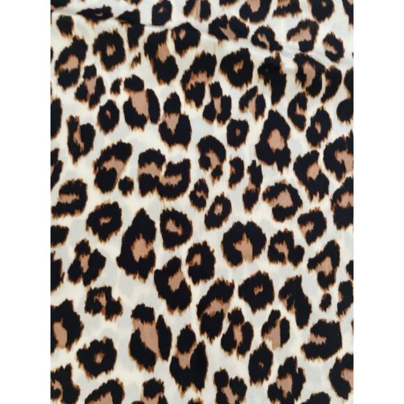 Ann Taylor Loft Sleepwear Pajamas Animal Print Loungewear Brown - Picture 8 of 11